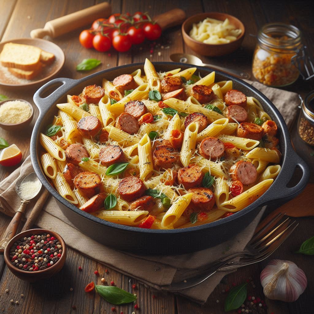 (BULK RANGE) Chicken & Sausage Pasta Bake 600g