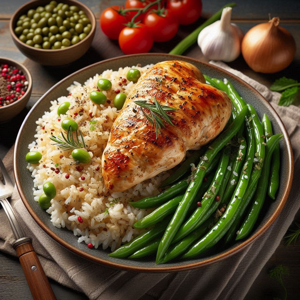Chicken And Rice With Green Beans 400g