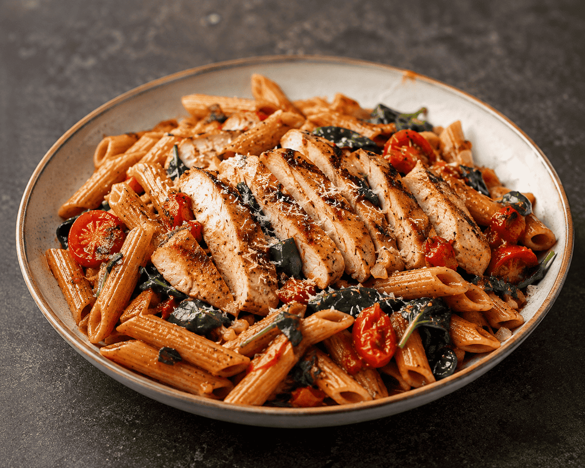 (BULK RANGE) Italian Chicken and Whole-Wheat Pasta 600g