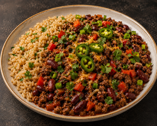 (BULK RANGE) Mexican Beef and Beans with Rice 600g