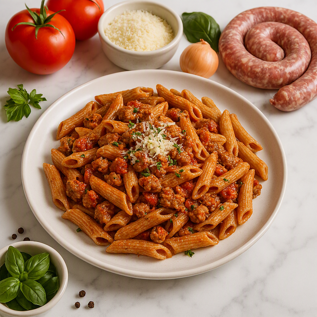 (BULK RANGE) Italian Pork Sausage Pasta 600g