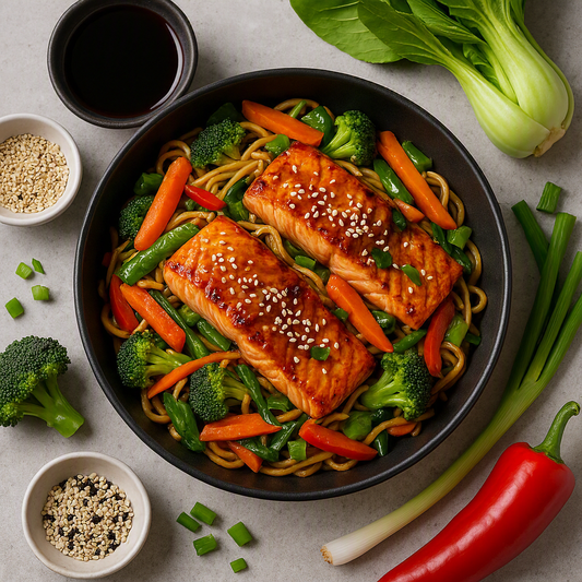 Teriyaki Salmon Stir Fry 250g